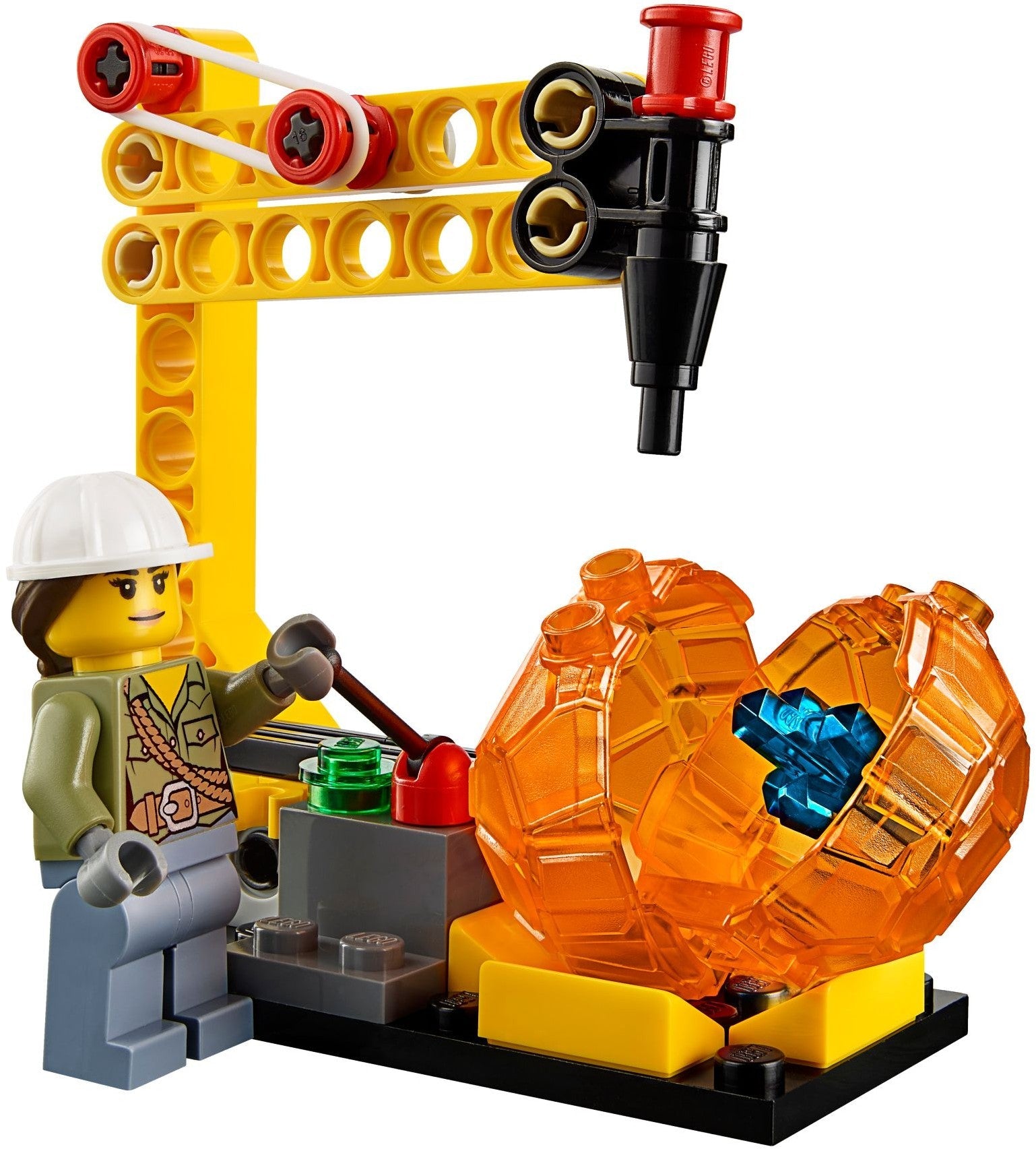 LEGO 60123 Volcano Supply Helicopter with Excavator - SuperSaverAU - view 7