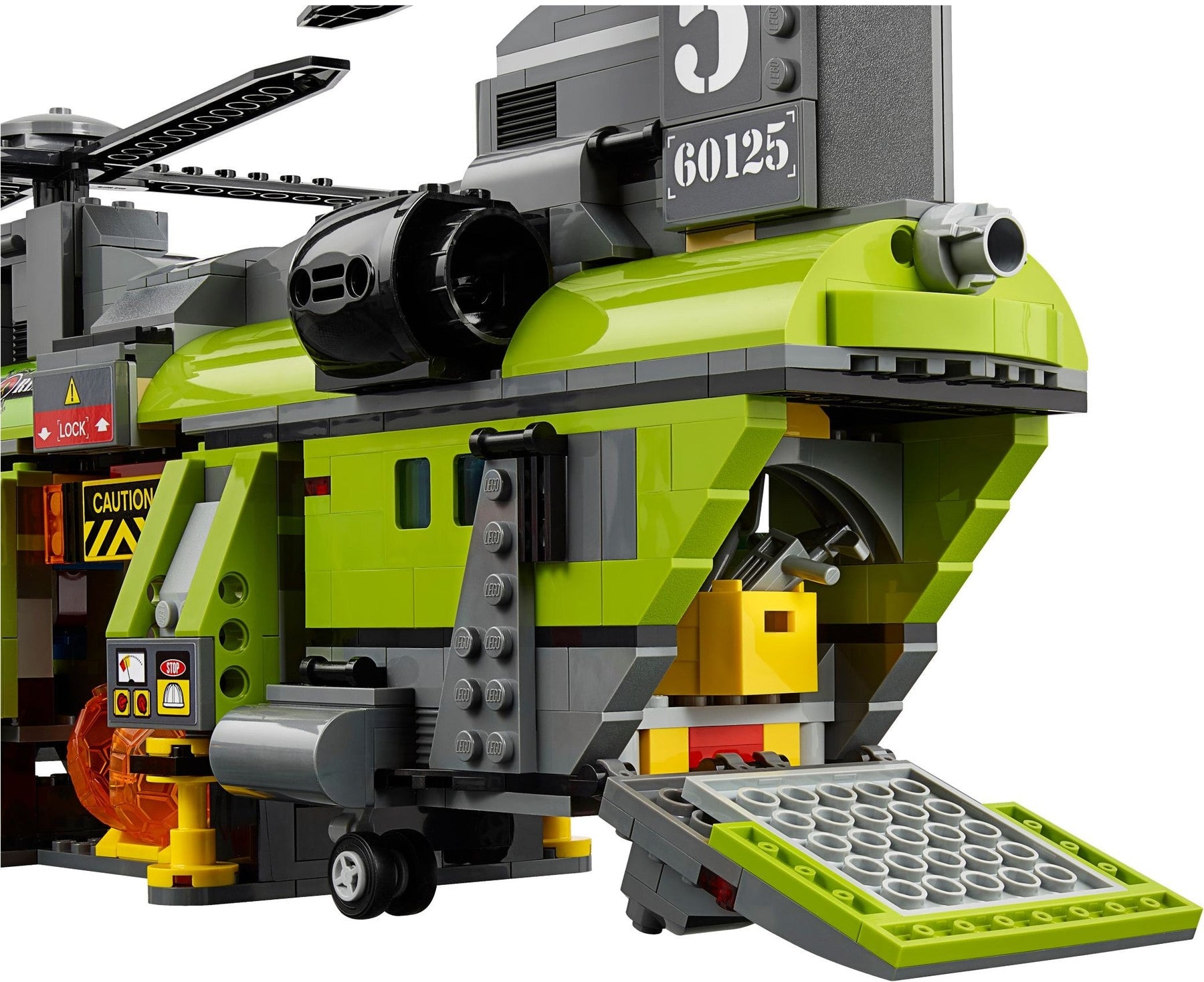 LEGO 60125 Volcano Heavy-Lift Helicopter with Eruption Feature & Mobile Lab - SuperSaverAU - view 7