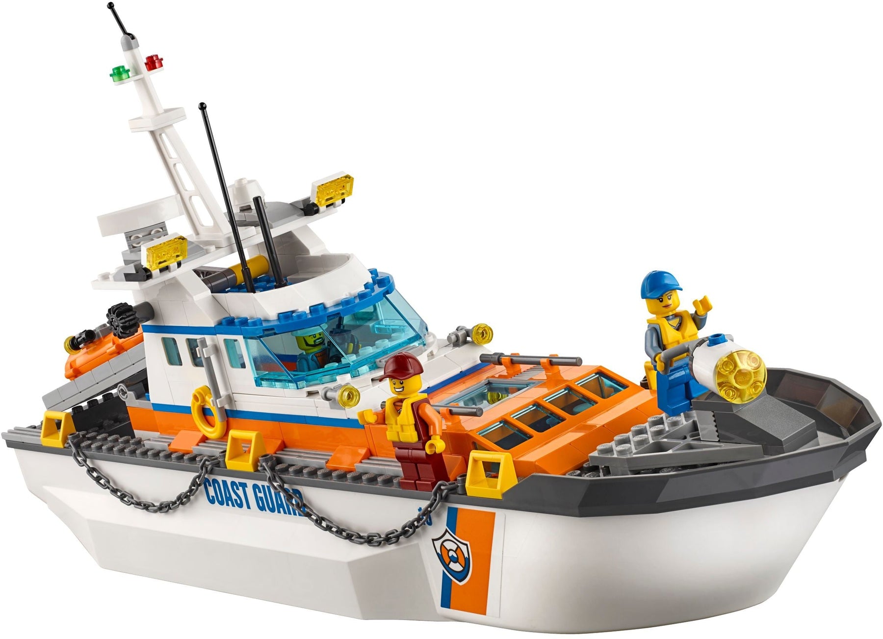 LEGO 60167 Coast Guard HQ Ship, Helicopter & Speedboat Rescue - SuperSaverAU - view 3