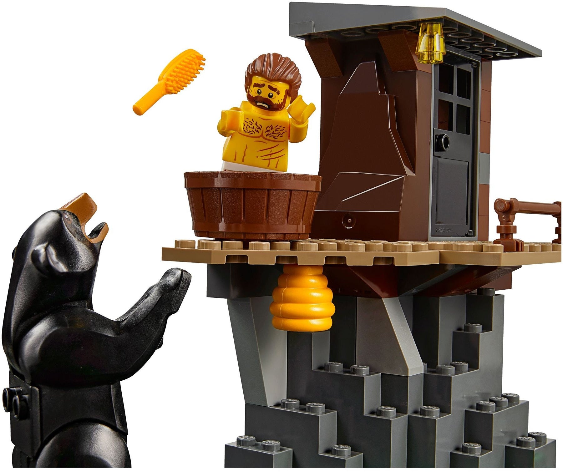 LEGO 60173 Mountain Police Arrest Helicopter & Crook Hideout - SuperSaverAU - view 6