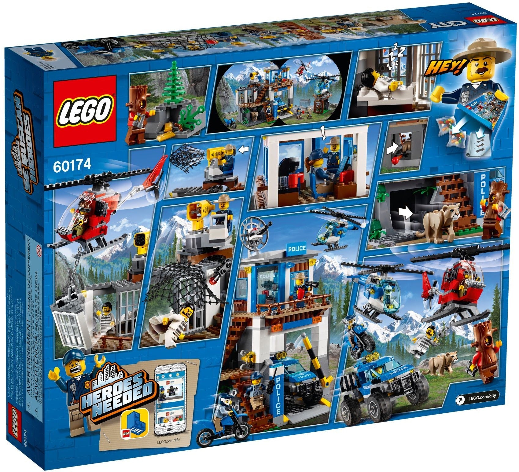 LEGO City Mountain Police Headquarters 60174 Building Kit- Auzzi Store
