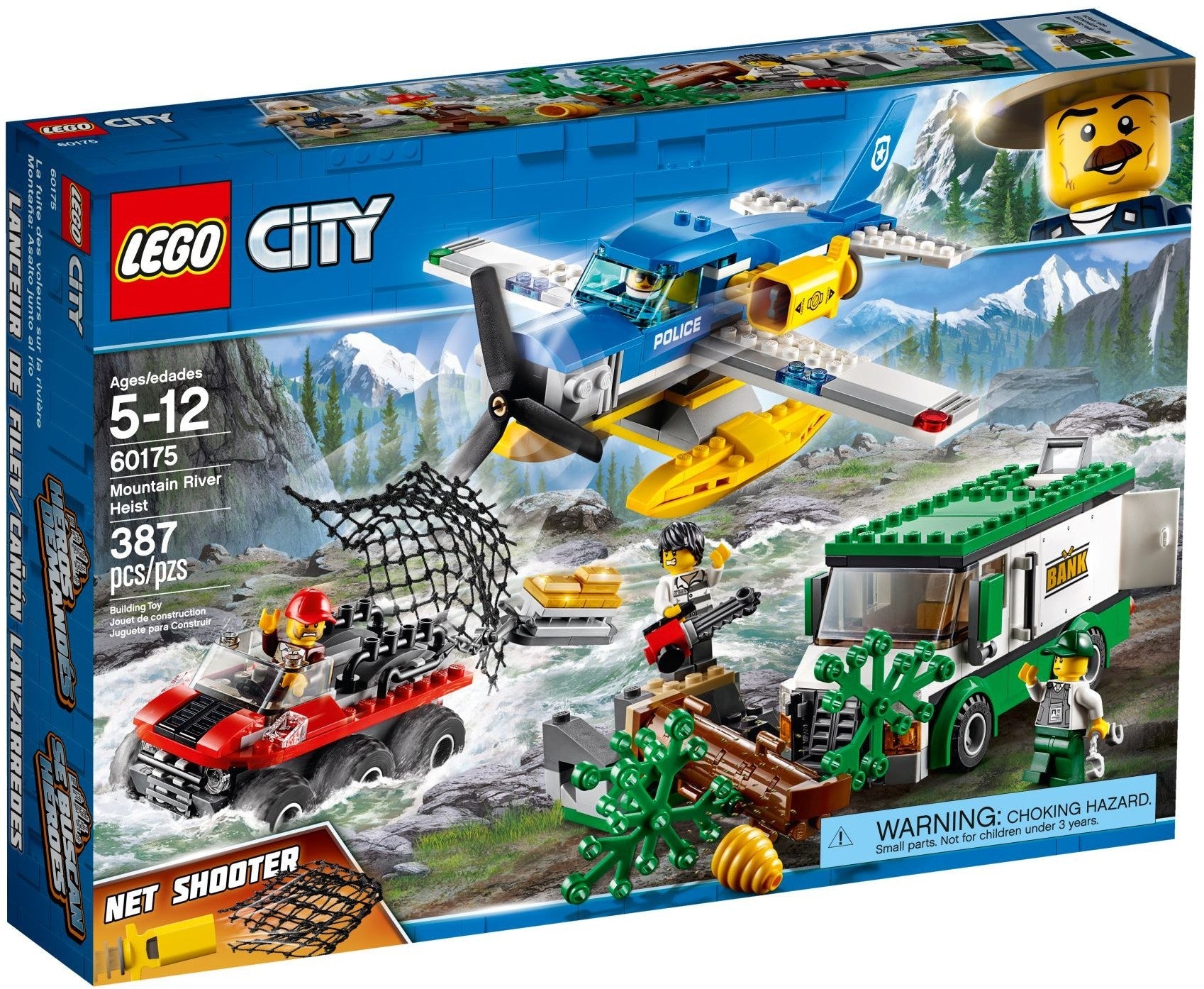 LEGO 60175 Mountain River Heist: Police vs. Crooks Gold Chase - SuperSaverAU - view 1