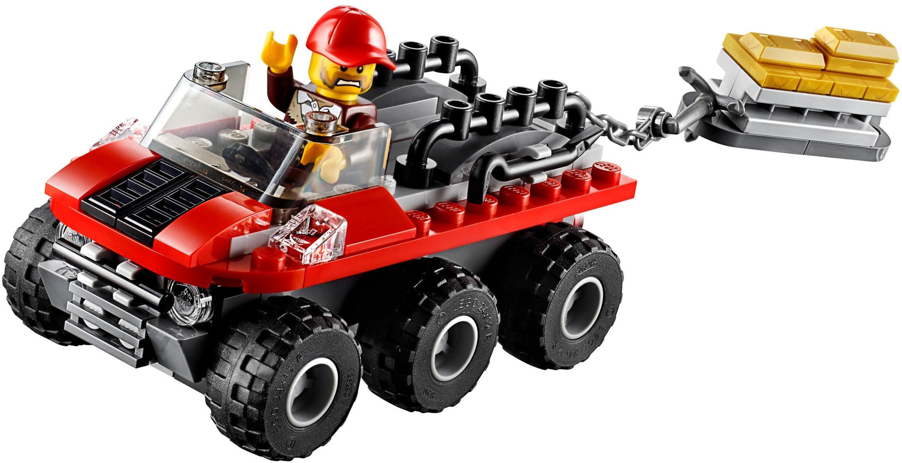 LEGO 60175 Mountain River Heist: Police vs. Crooks Gold Chase - SuperSaverAU - view 6