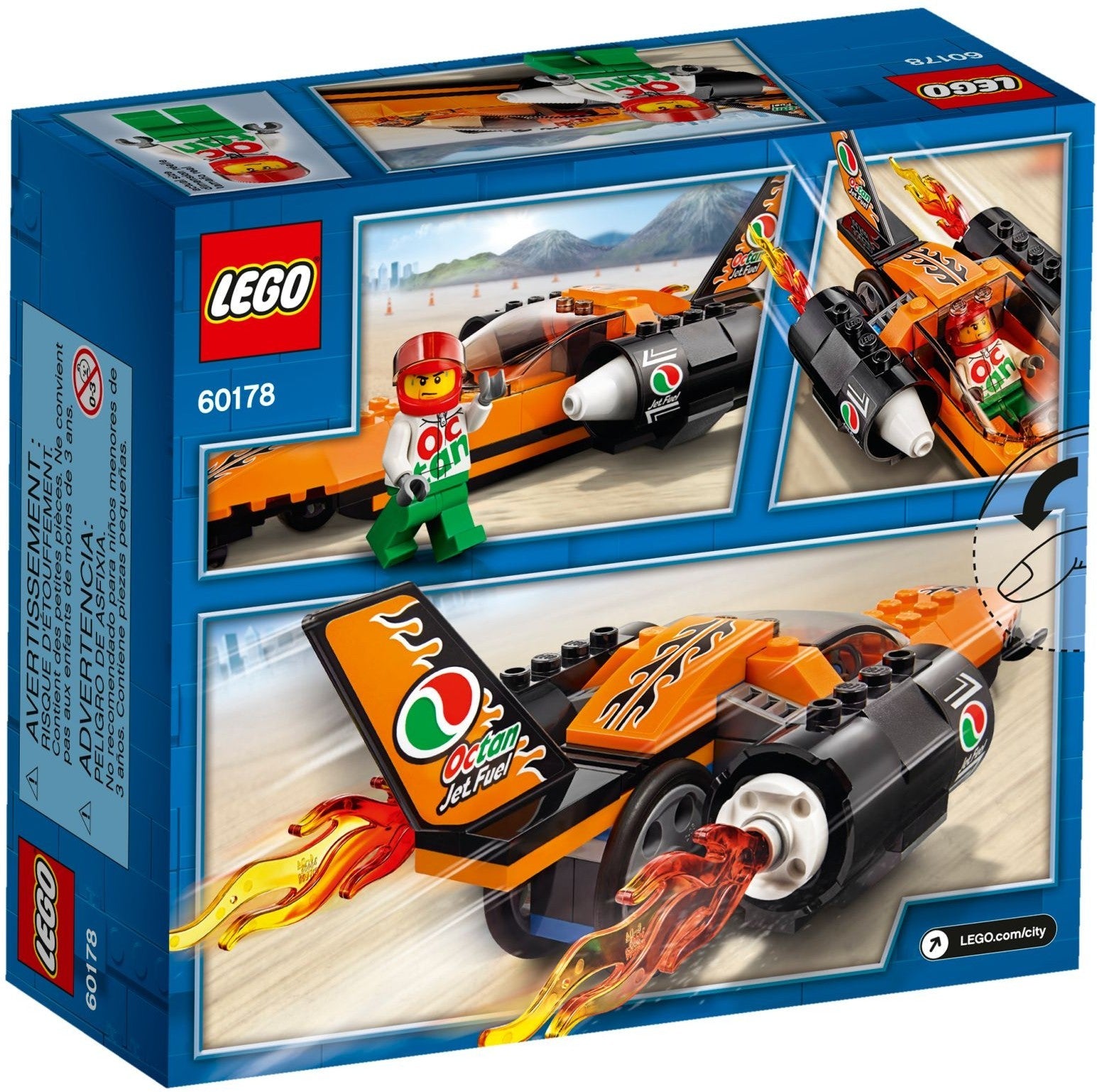 LEGO 60178 Speed Record Car - Race Car Toy with Minifigure - SuperSaverAU - view 2
