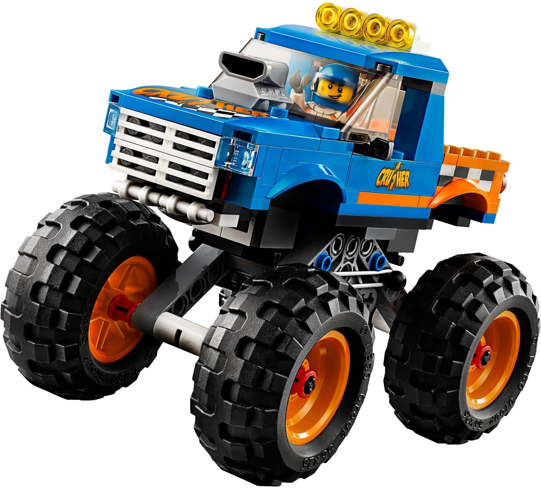 LEGO 60180 Monster Truck: Jump Ramp & Fire Stunt Show - SuperSaverAU - view 2