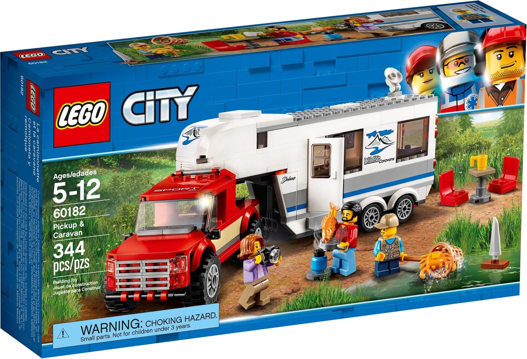 LEGO 60182 Pickup & Caravan Camping Adventure Toy Set - SuperSaverAU - view 1