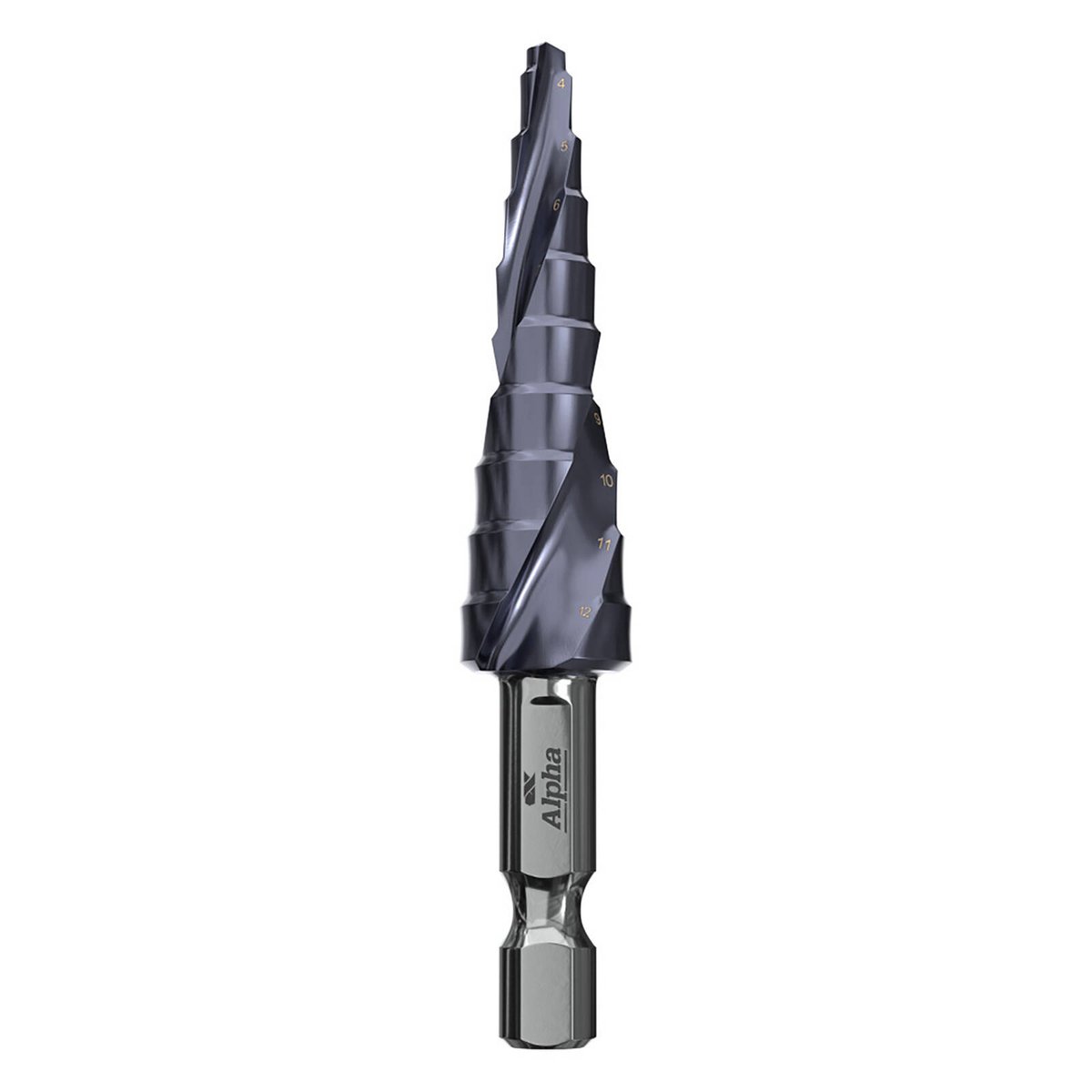 Alpha Onsite+ Step Tip Step Drill 4-12mm - No Pre-Drilling Hole Cutter