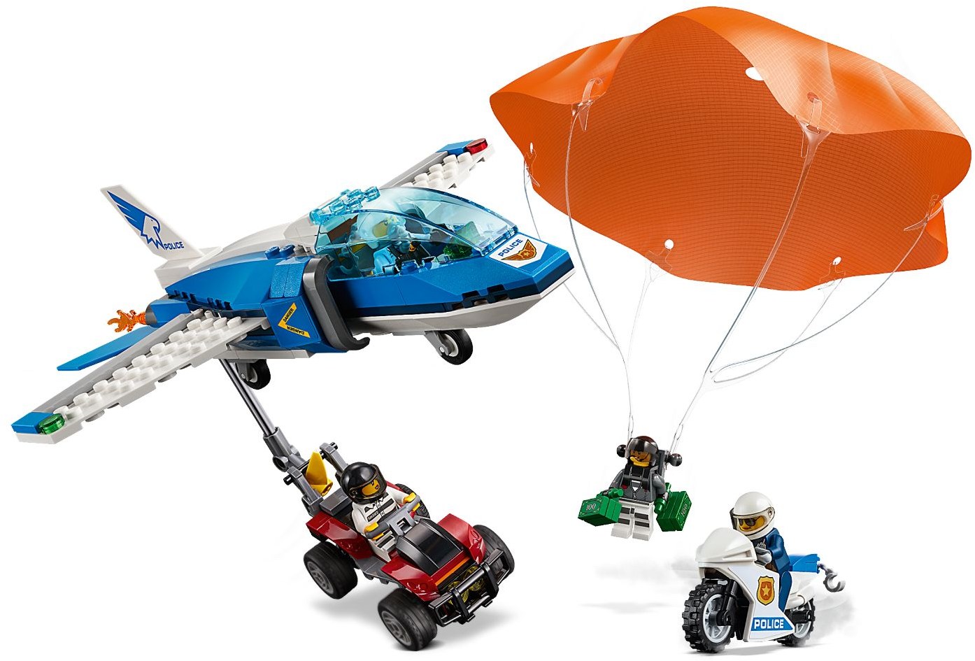 LEGO 60208 Sky Police Parachute Arrest Set - SuperSaverAU - view 3