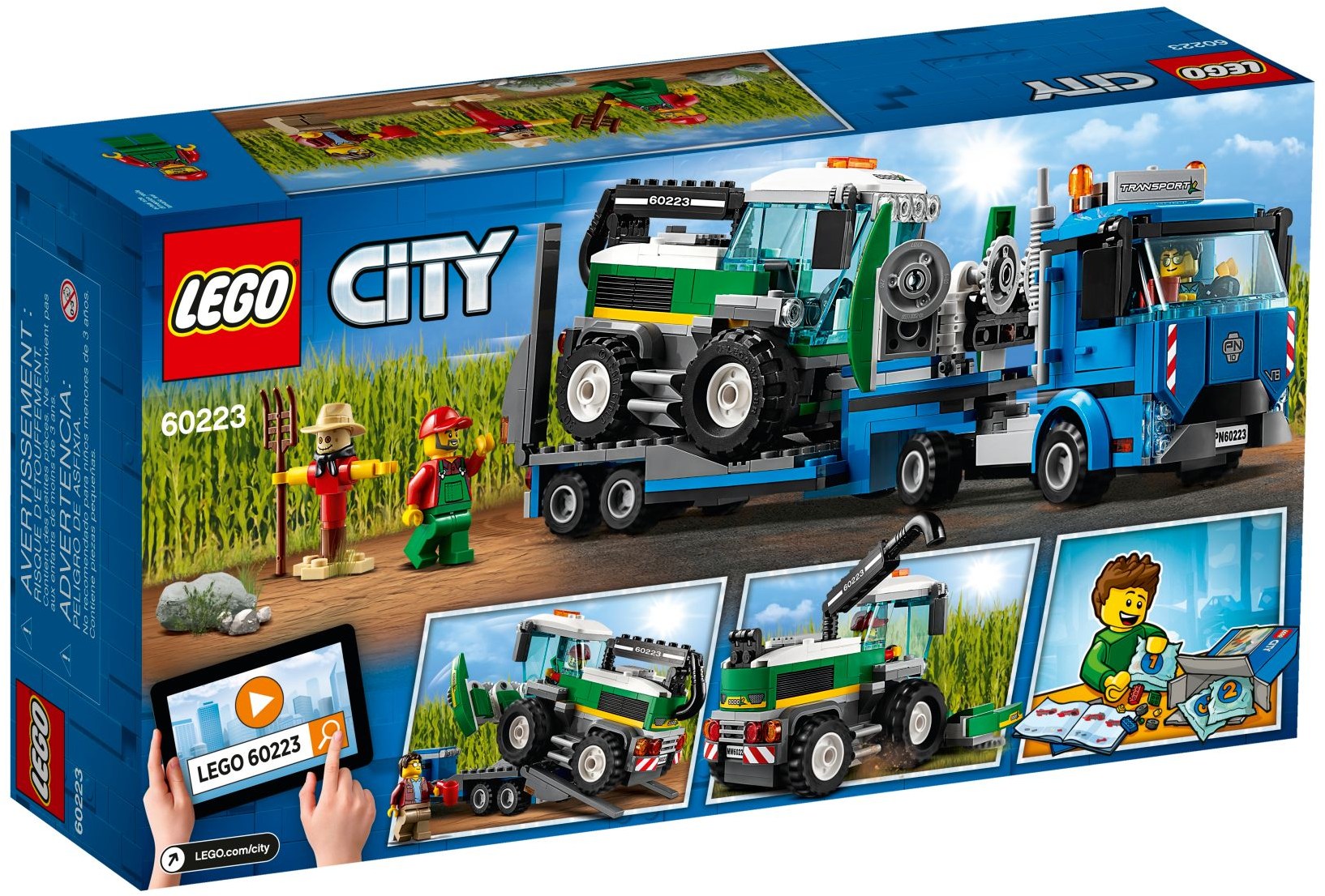 LEGO 60223 Harvester Transport: Farm Truck & Combine Toy - SuperSaverAU - view 6