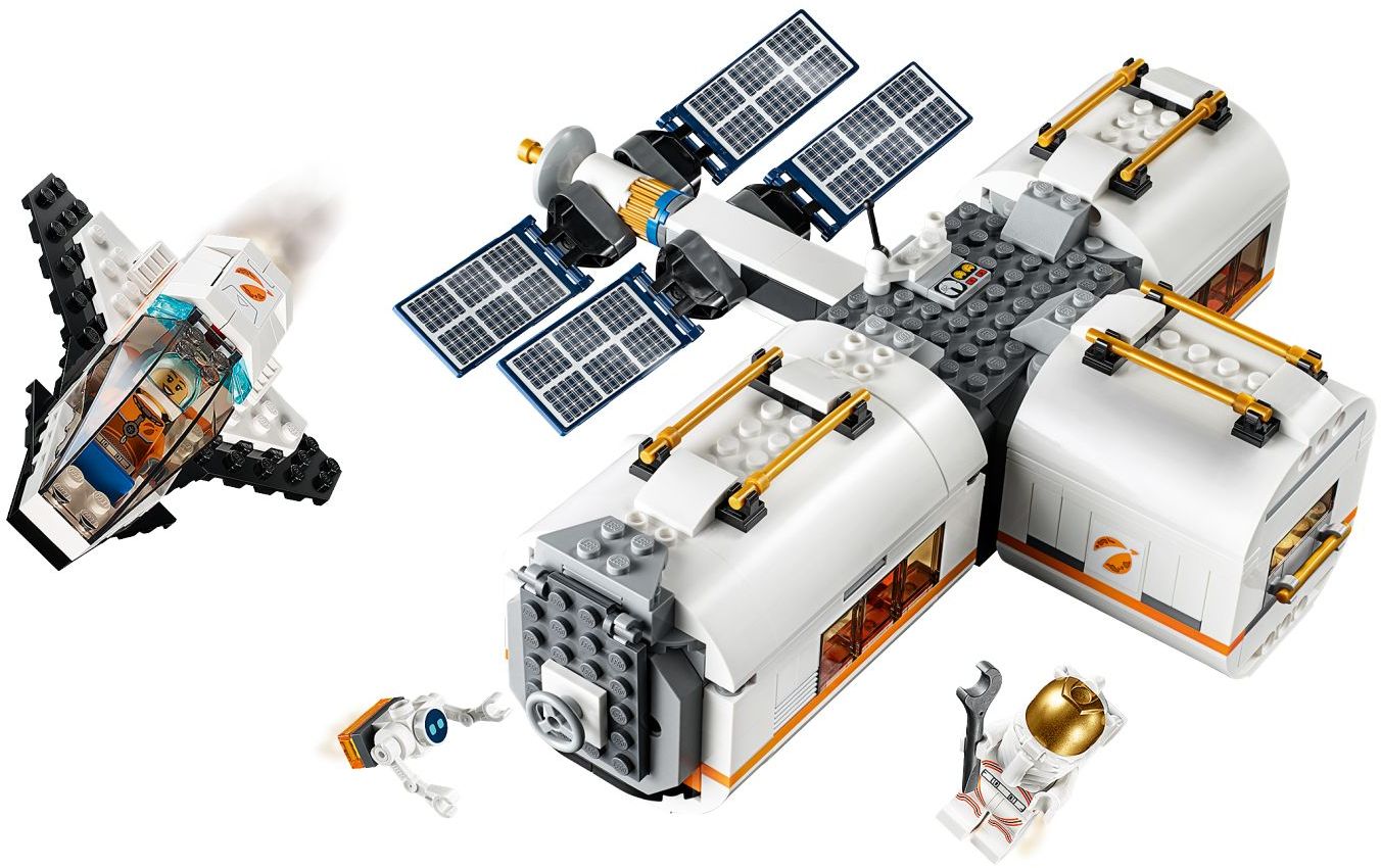 LEGO 60227 Lunar Space Station: Modular Space Shuttle & Astronaut Toy - SuperSaverAU - view 2
