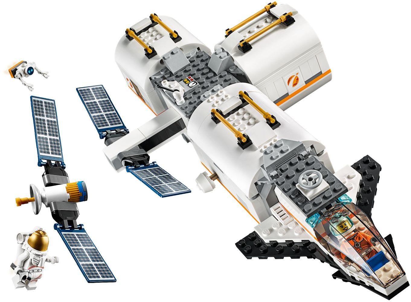 LEGO 60227 Lunar Space Station: Modular Space Shuttle & Astronaut Toy - SuperSaverAU - view 3