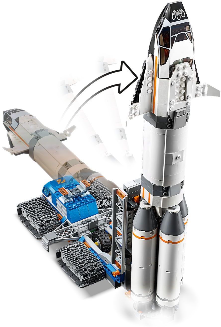 Lego 60229 City Rocket Assembly & Transport - SuperSaverAU - view 3