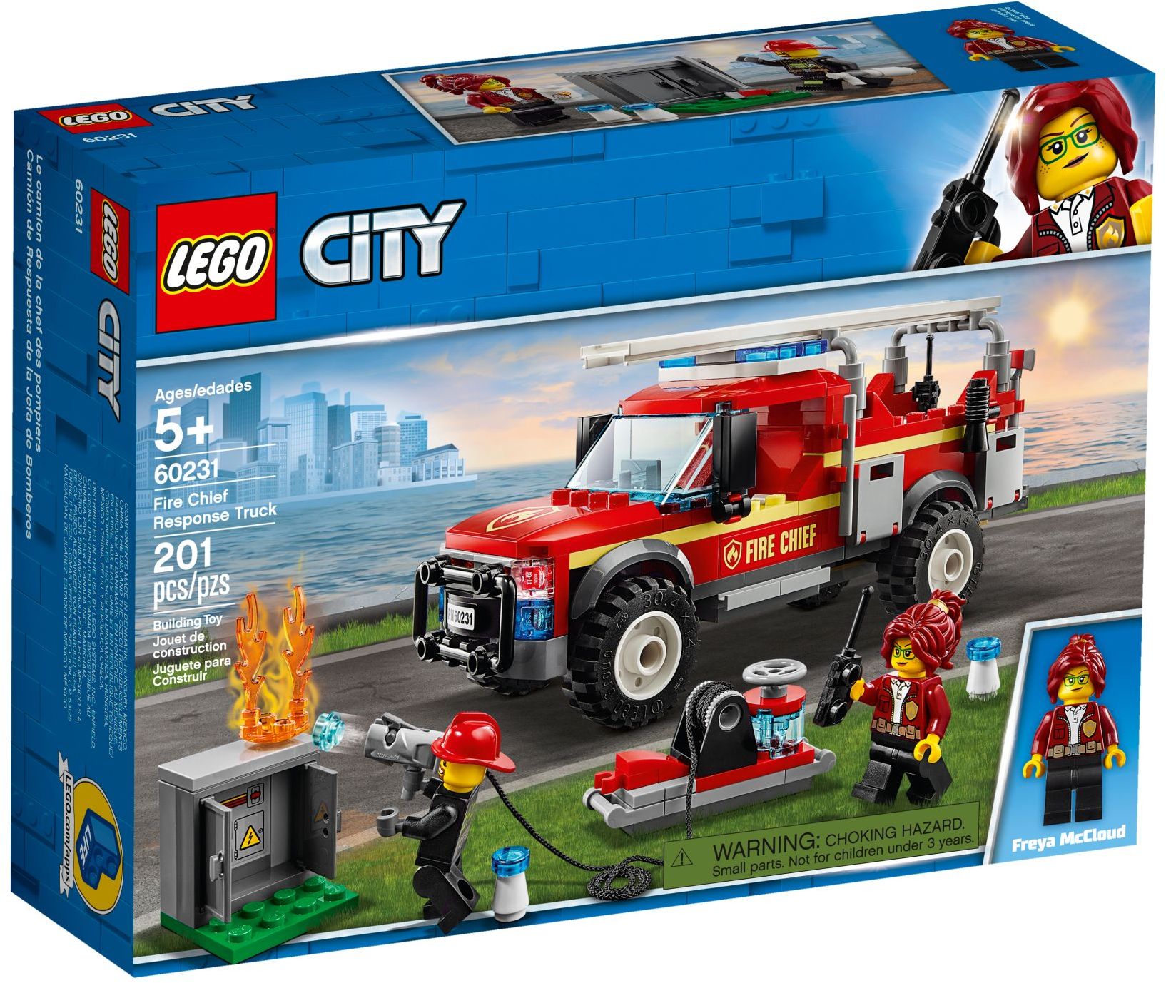 LEGO 60231 Fire Chief Truck - Building Toy with Minifigures - SuperSaverAU - view 1