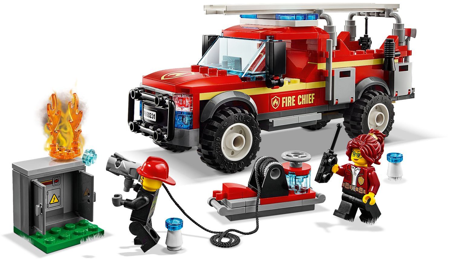 LEGO 60231 Fire Chief Truck - Building Toy with Minifigures - SuperSaverAU - view 2