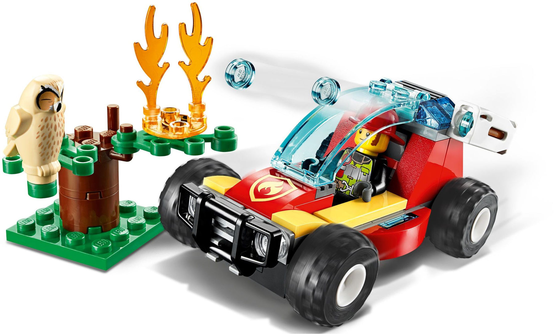 LEGO 60247 Forest Fire Rescue: Firefighter Buggy & Owl Save - SuperSaverAU - view 2