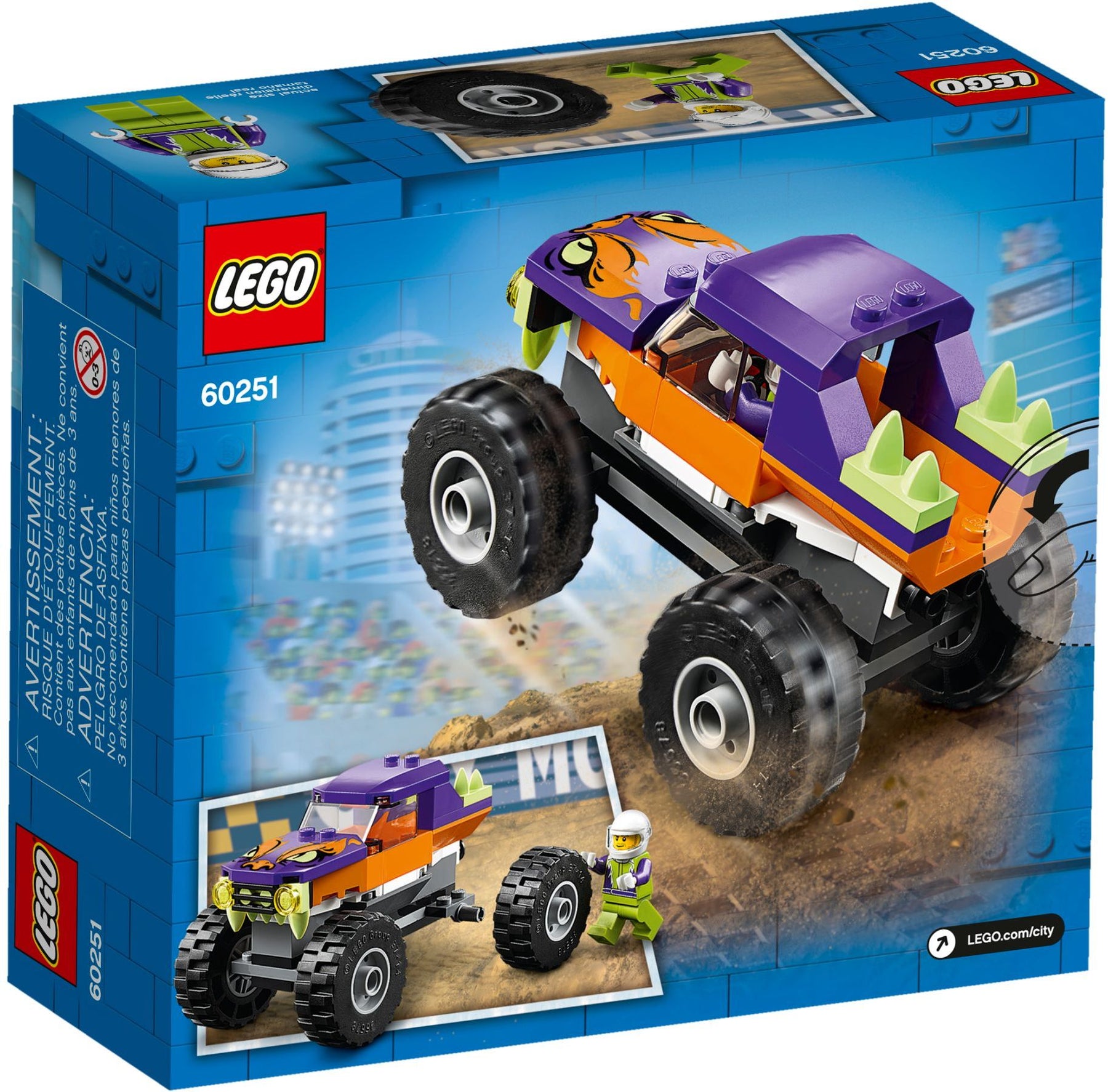 LEGO 60251 Monster Truck: Toy Car for Kids 5+ - SuperSaverAU - view 4