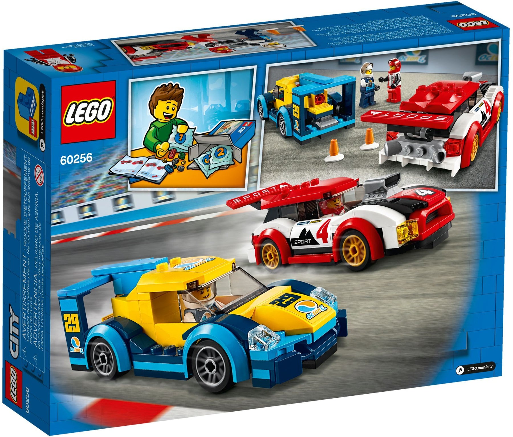 LEGO 60256 Racing Cars: Electric vs. Gas Toy Car Set - SuperSaverAU - view 4