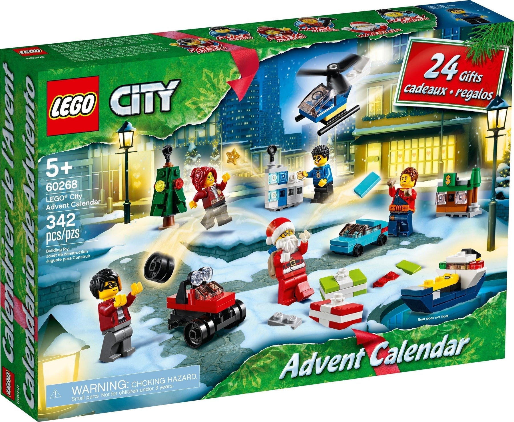 LEGO 60268 City Advent Calendar: Festive Fun with Minifigures - SuperSaverAU - view 1