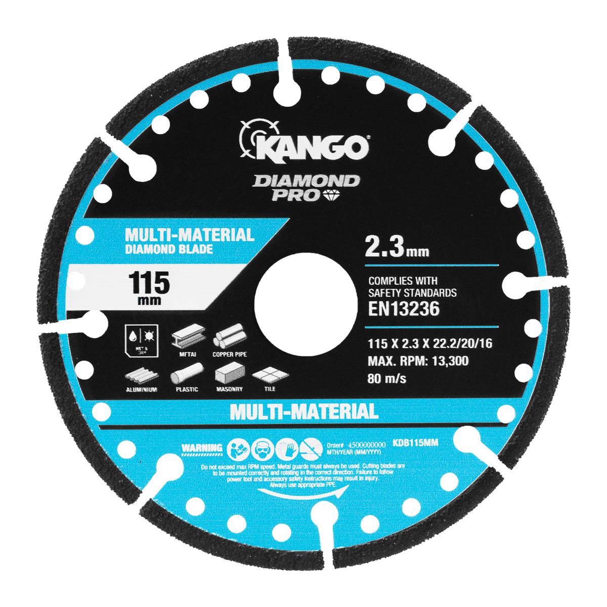 Kango 115mm Multi Material Diamond Blade - High Efficiency Cutting Tool - SuperSaverAU - view 3