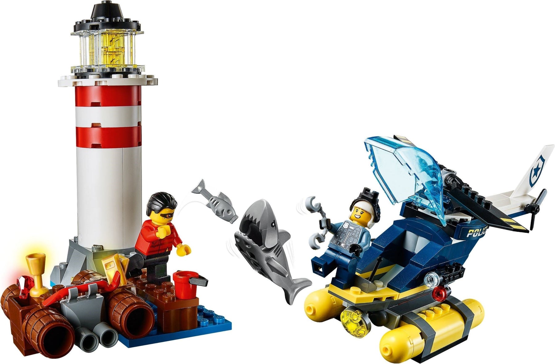 LEGO 60274 Police Lighthouse Capture: Helicopter & Crook Chase - SuperSaverAU - view 6