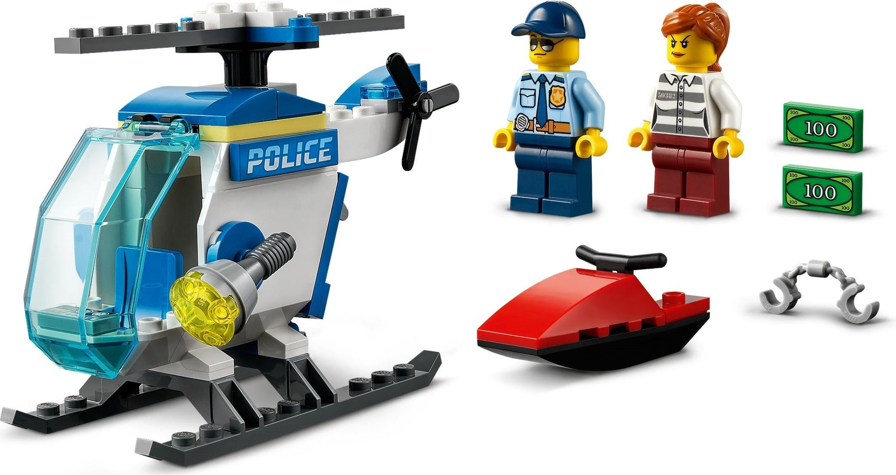 LEGO 60275 Police Helicopter Chase 4+ Building Toy Set - SuperSaverAU - view 4