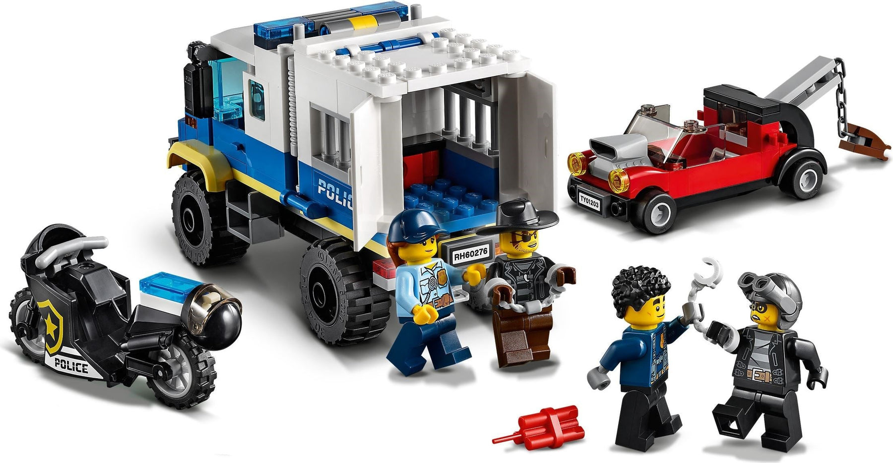 LEGO 60276 Police Prisoner Transport Truck - City Police Chase Toy - SuperSaverAU - view 5