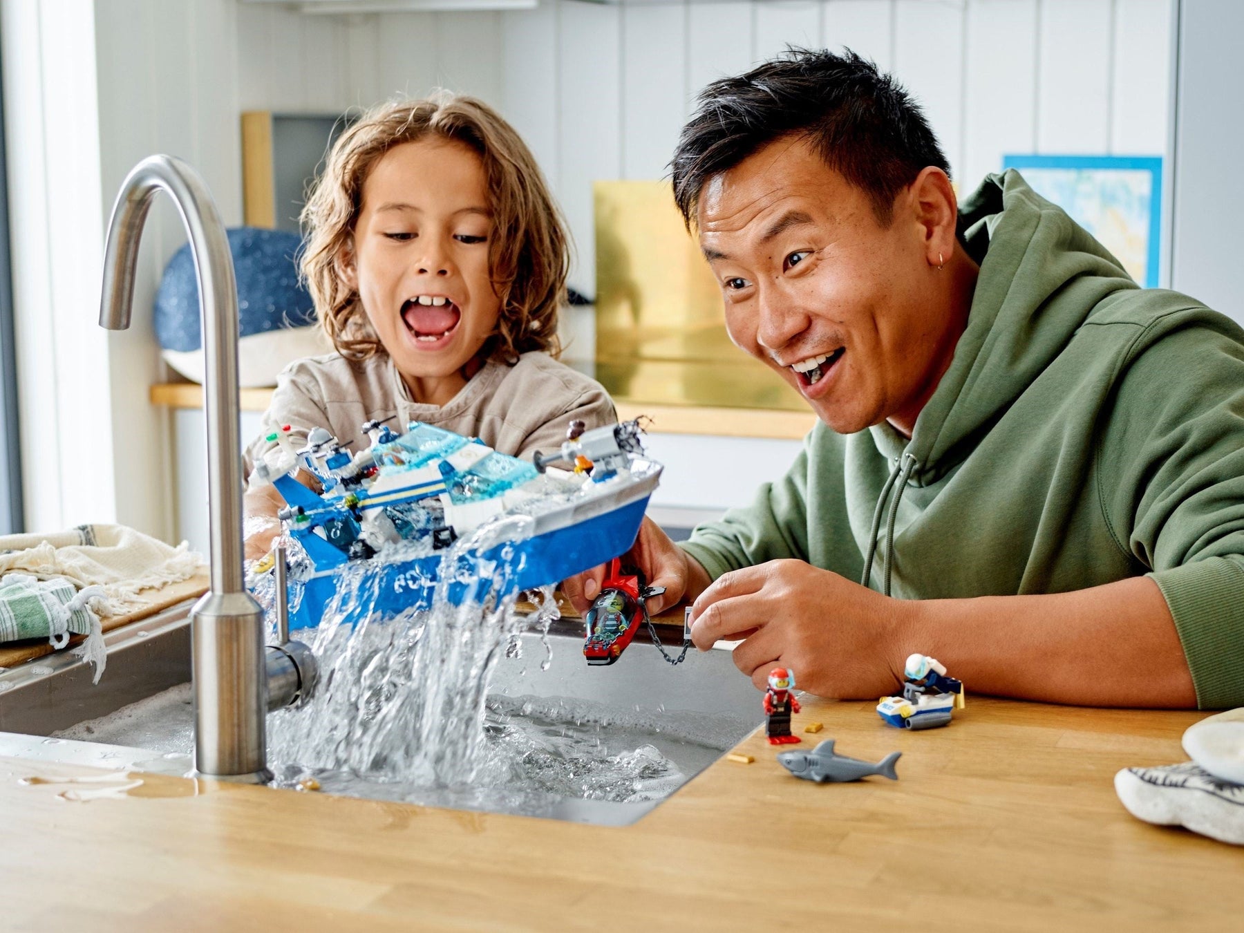 LEGO 60277 Police Patrol Boat: Floating Toy with TV Characters - SuperSaverAU - view 3
