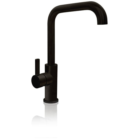 Billi Home Square Neck Gooseneck Mixer Tap - Matte Black Finish - 6 Star WELS Rating - 4.5L/min - 991700SMB