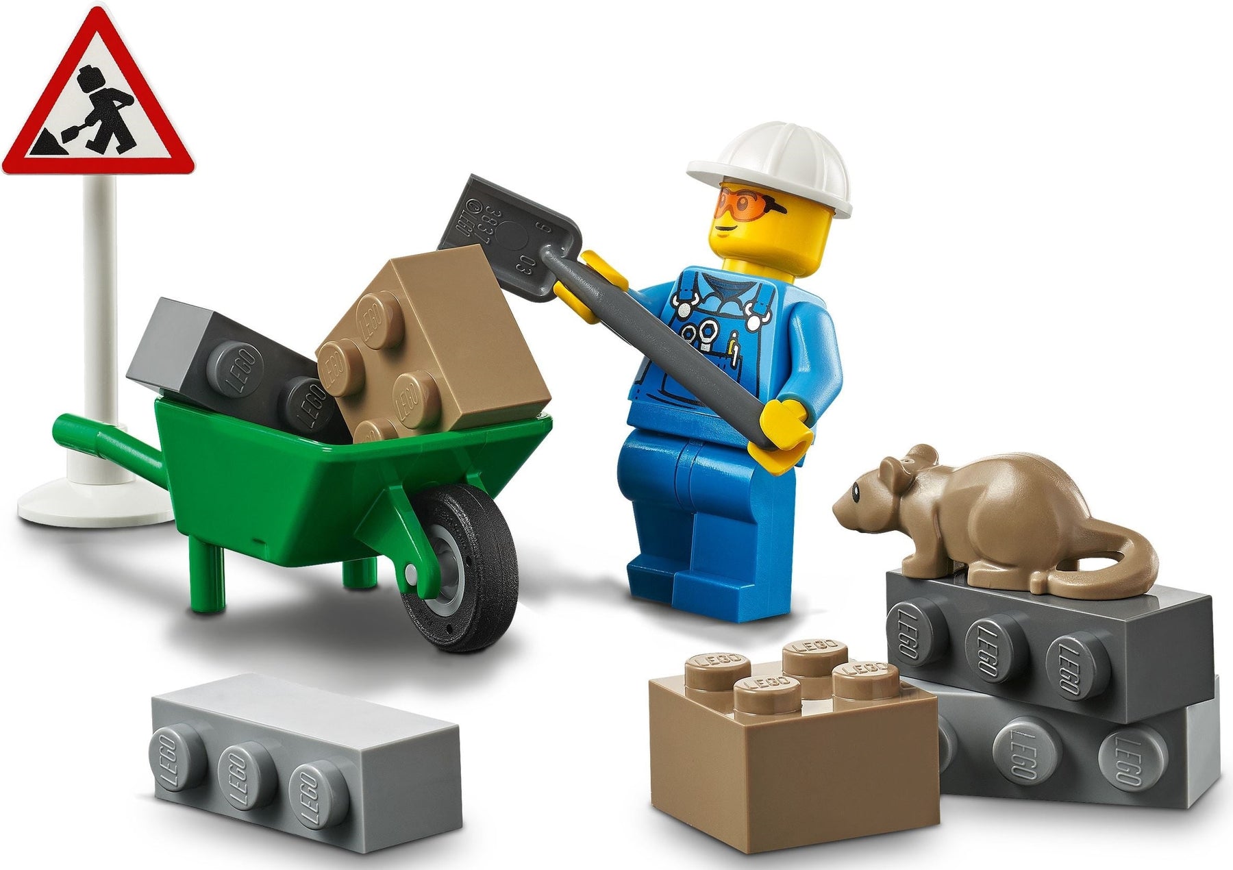 LEGO 60284 Roadwork Truck Toy Building Set with Minifigure - SuperSaverAU - view 4