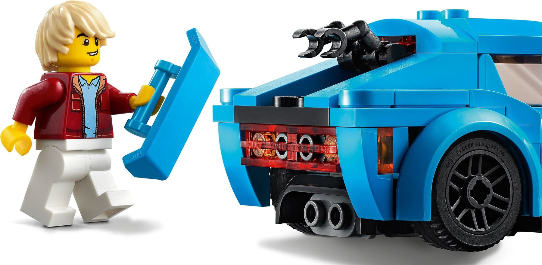 LEGO 60285 Sports Car: Build & Race Your Dream Toy Car - SuperSaverAU - view 3