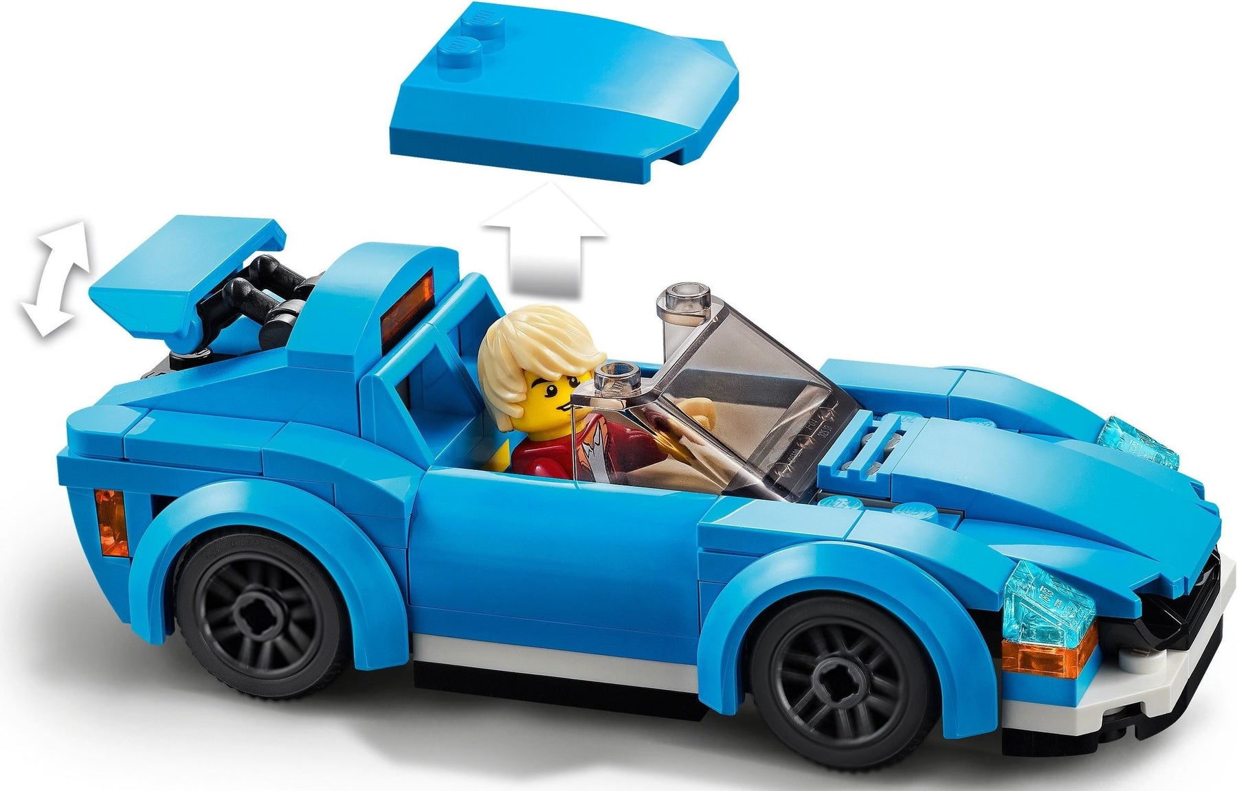 LEGO 60285 Sports Car: Build & Race Your Dream Toy Car - SuperSaverAU - view 5