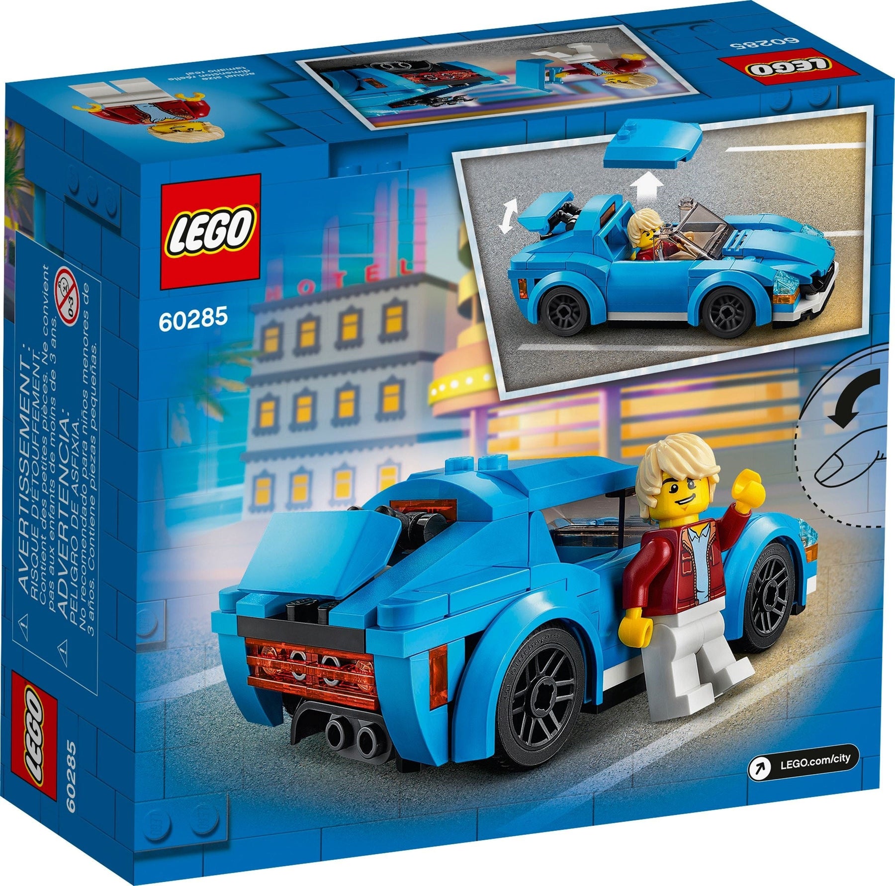 LEGO 60285 Sports Car: Build & Race Your Dream Toy Car - SuperSaverAU - view 6