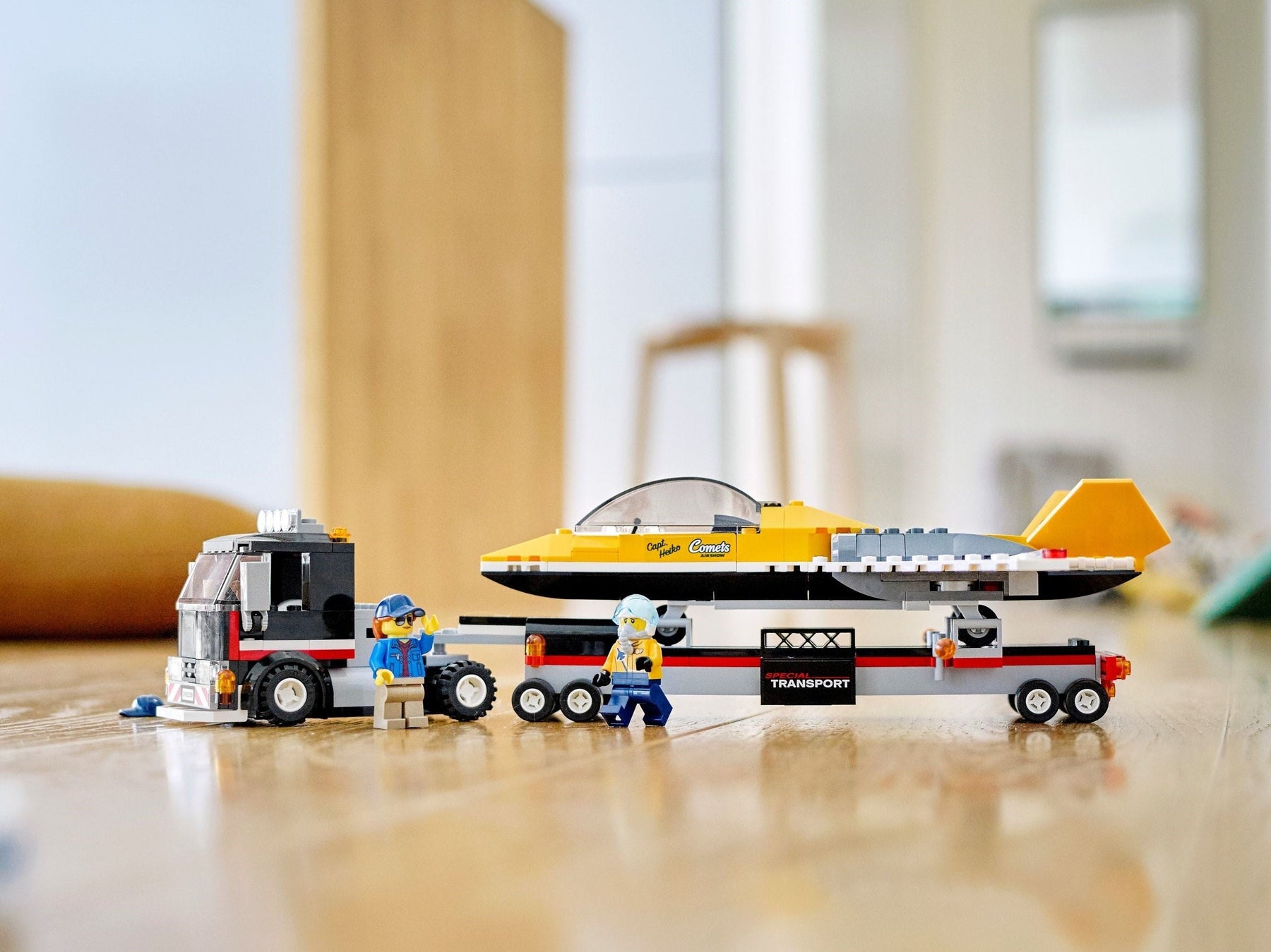 LEGO 60289 Airshow Jet Transporter Toy Plane Playset - SuperSaverAU - view 2