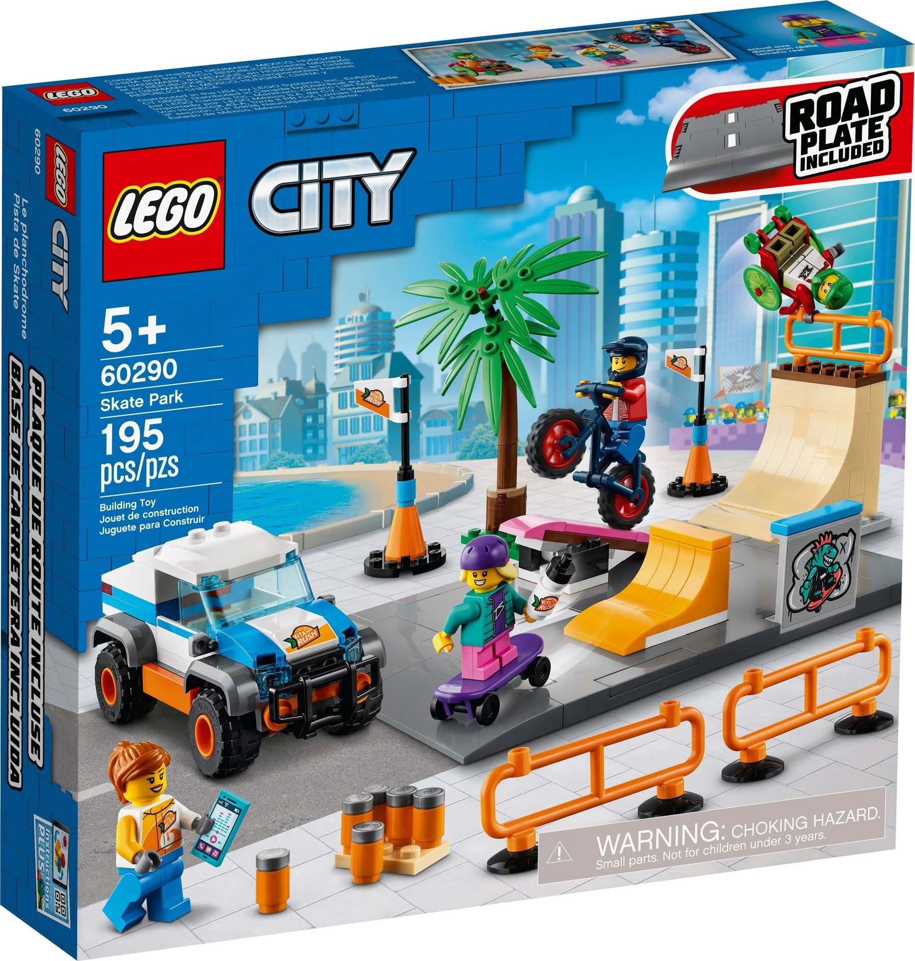LEGO City Series 60290 Skate Park- Auzzi Store