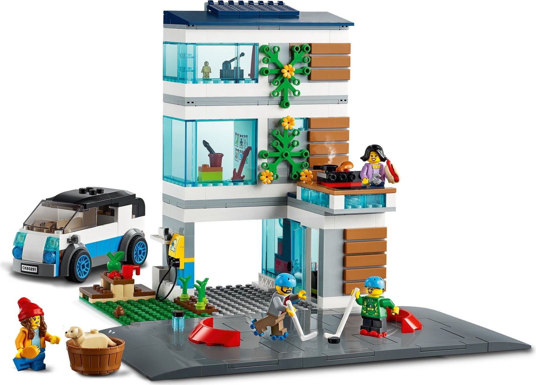 LEGO 60291 Family House: Eco-Friendly Playset with EV - SuperSaverAU - view 4