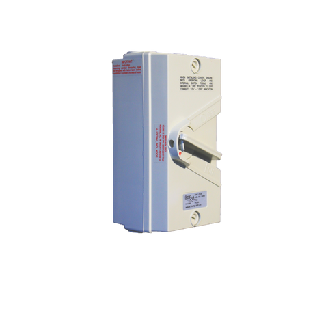 Itemp 20A 250V Weatherproof Single Pole Isolator - Beige - IP66 - 75mm x 150mm x 70mm - SuperSaverAU - view 1