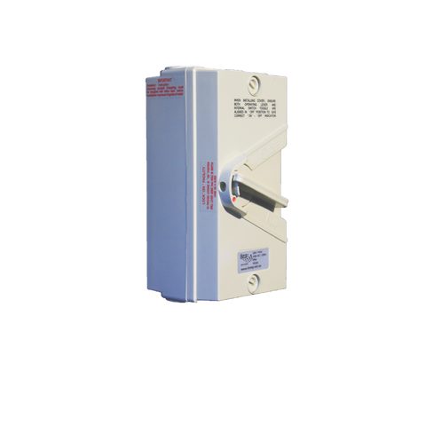 iTemp 20A 250V Beige Plastic Weatherproof Single Pole Isolator IP66 1P20A