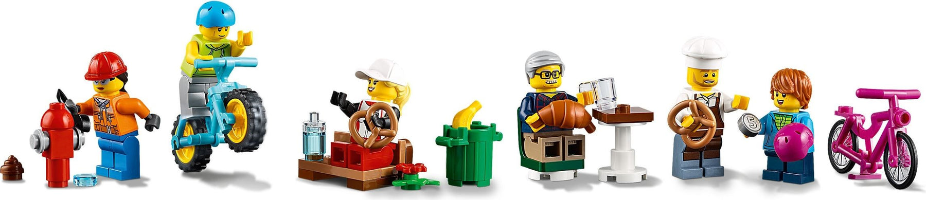 LEGO 60306 City Shopping Street: Bakery, Bike Shop & Fun Park - SuperSaverAU - view 6