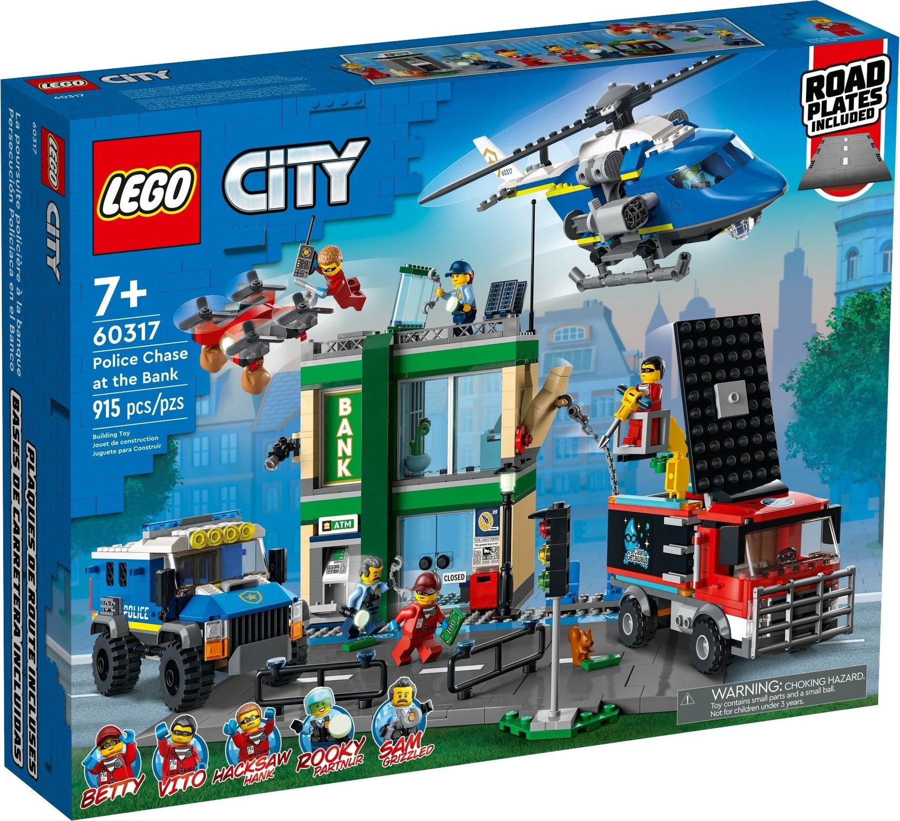 LEGO 60317 City Police Chase at the Bank Heist - SuperSaverAU - view 1