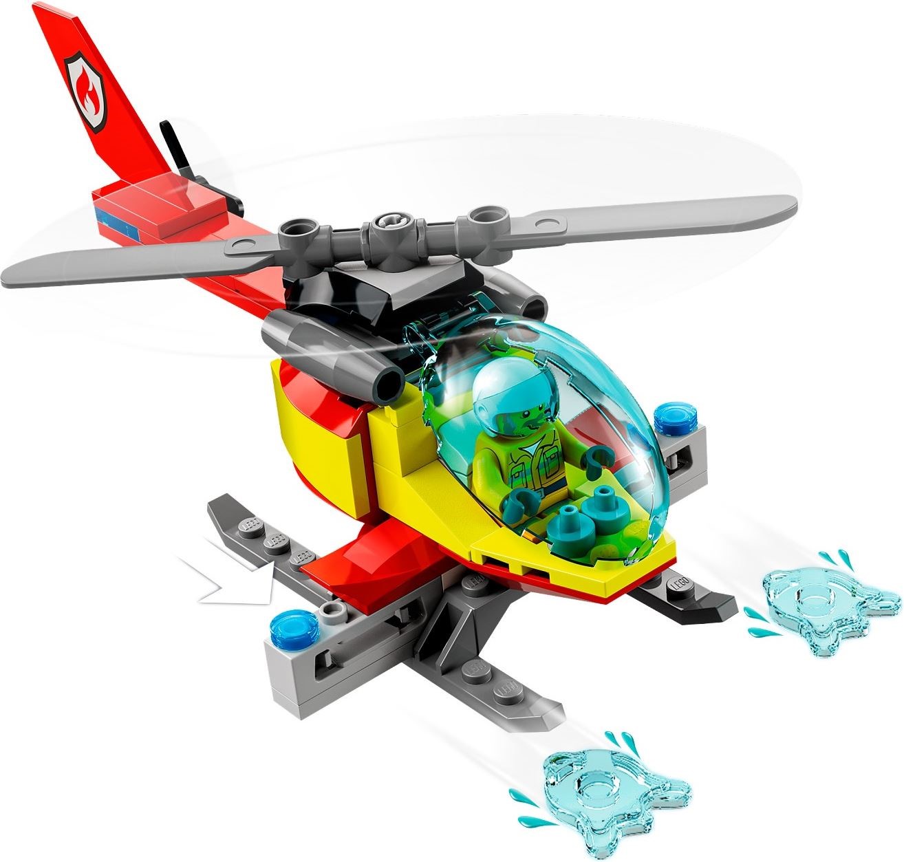 LEGO 60320 City Fire Station: Fire Truck, Helicopter & Minifigures - SuperSaverAU - view 6