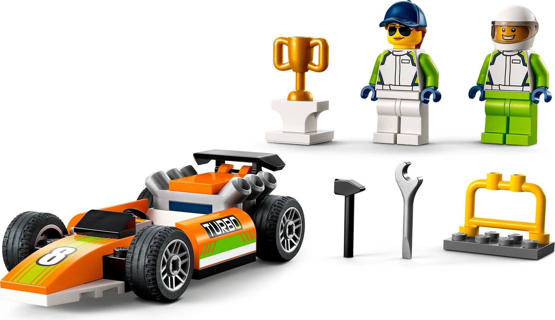 LEGO 60322 Race Car: F1 Style Toy Car for Kids 4+ - SuperSaverAU - view 2