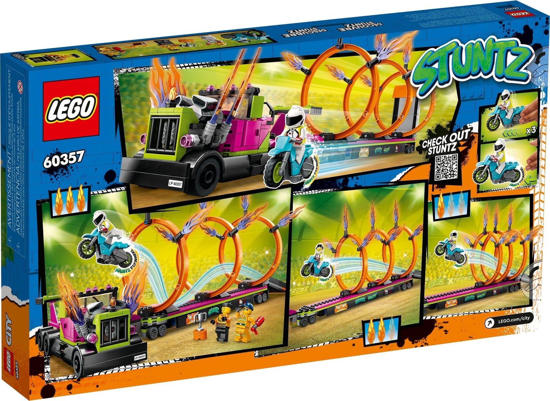 LEGO City Series 60357 Stunt Truck & Ring of Fire Challenge- Auzzi Store