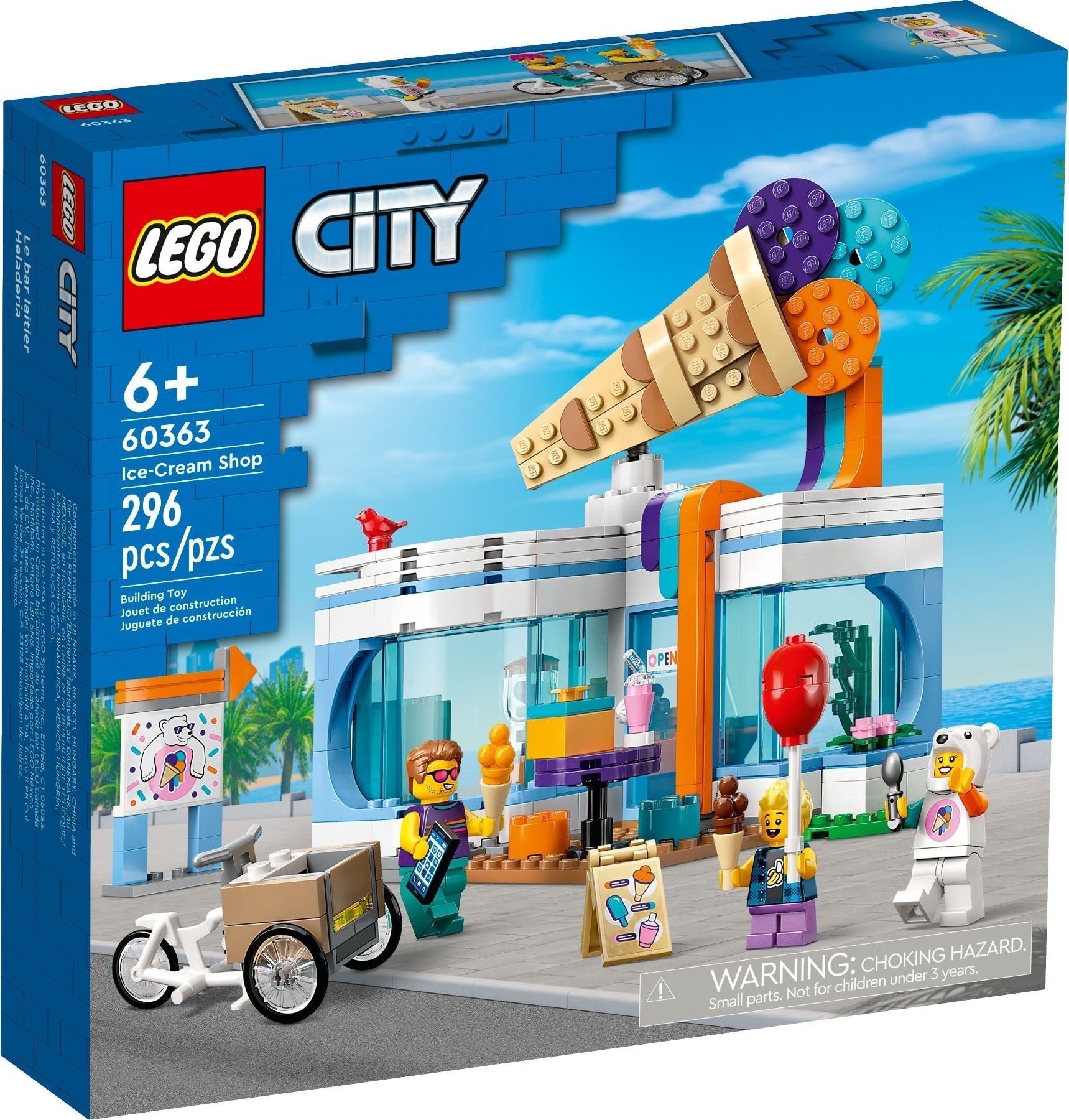 LEGO 60363 Ice Cream Shop – Sweet Treats Playset for Kids - SuperSaverAU - view 1