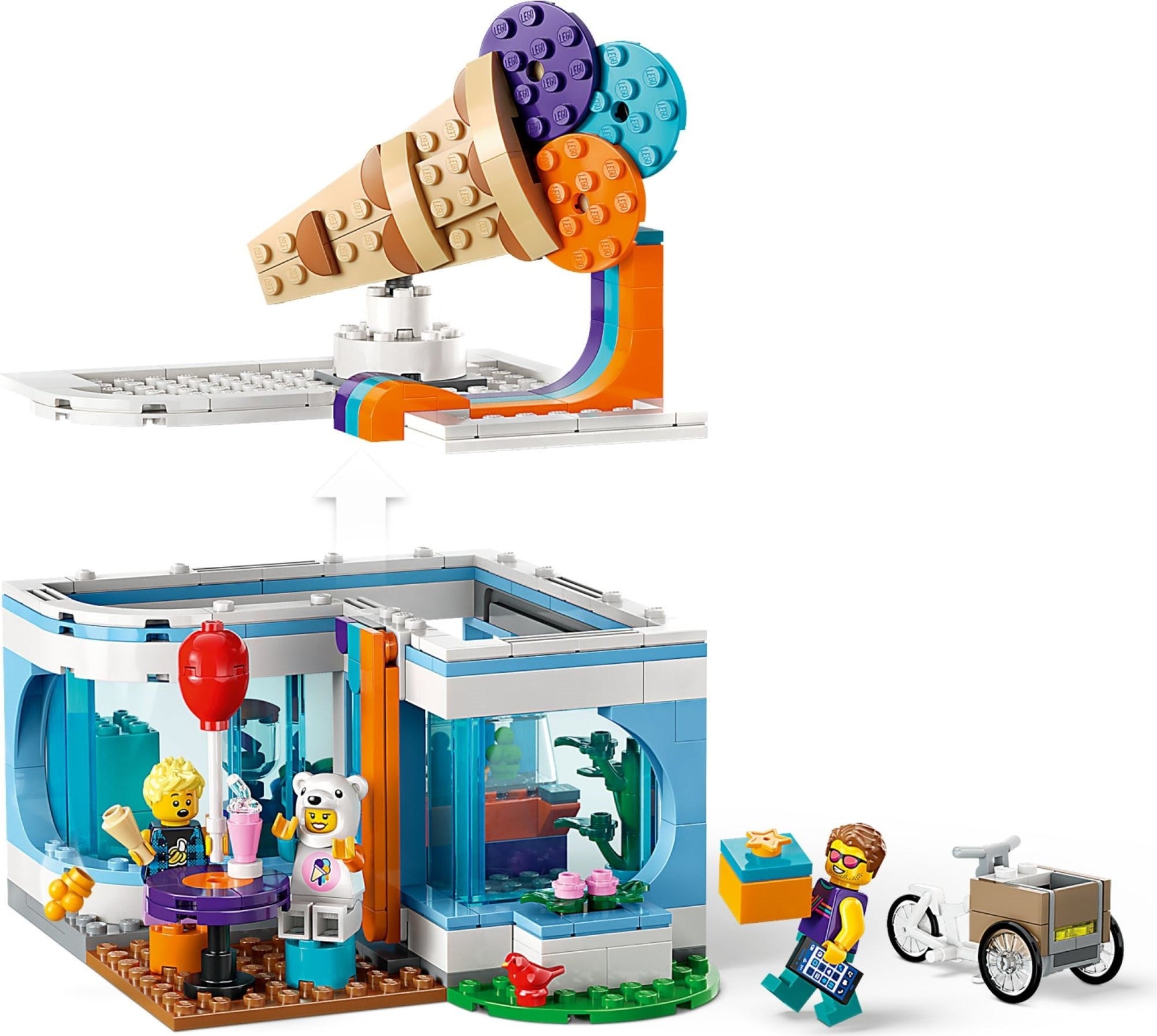 LEGO 60363 Ice Cream Shop – Sweet Treats Playset for Kids - SuperSaverAU - view 3