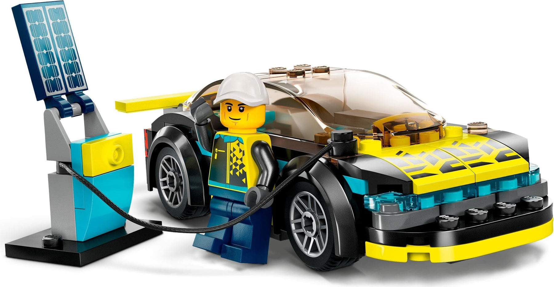 LEGO 60383 Electric Sports Car – Futuristic Racing Playset for Kids - SuperSaverAU - view 2