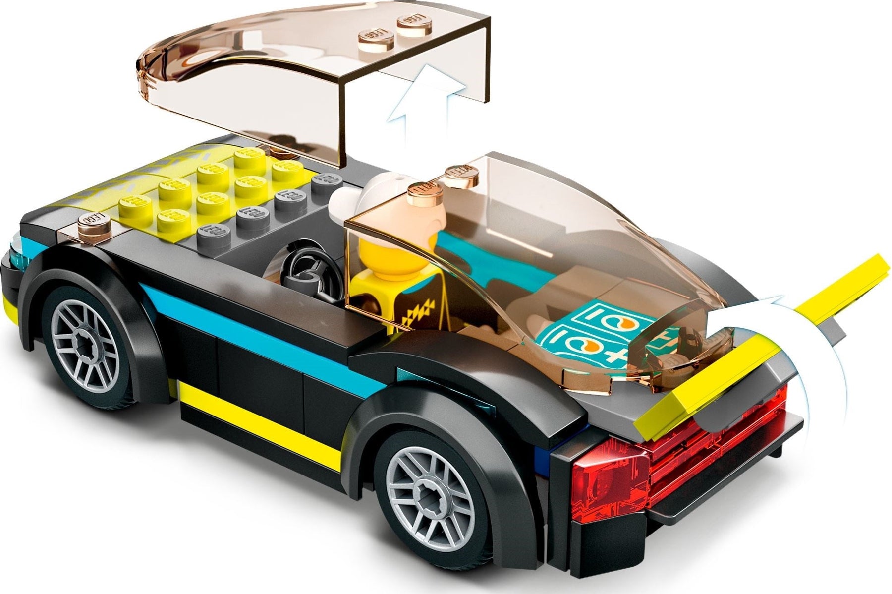 LEGO 60383 Electric Sports Car – Futuristic Racing Playset for Kids - SuperSaverAU - view 4
