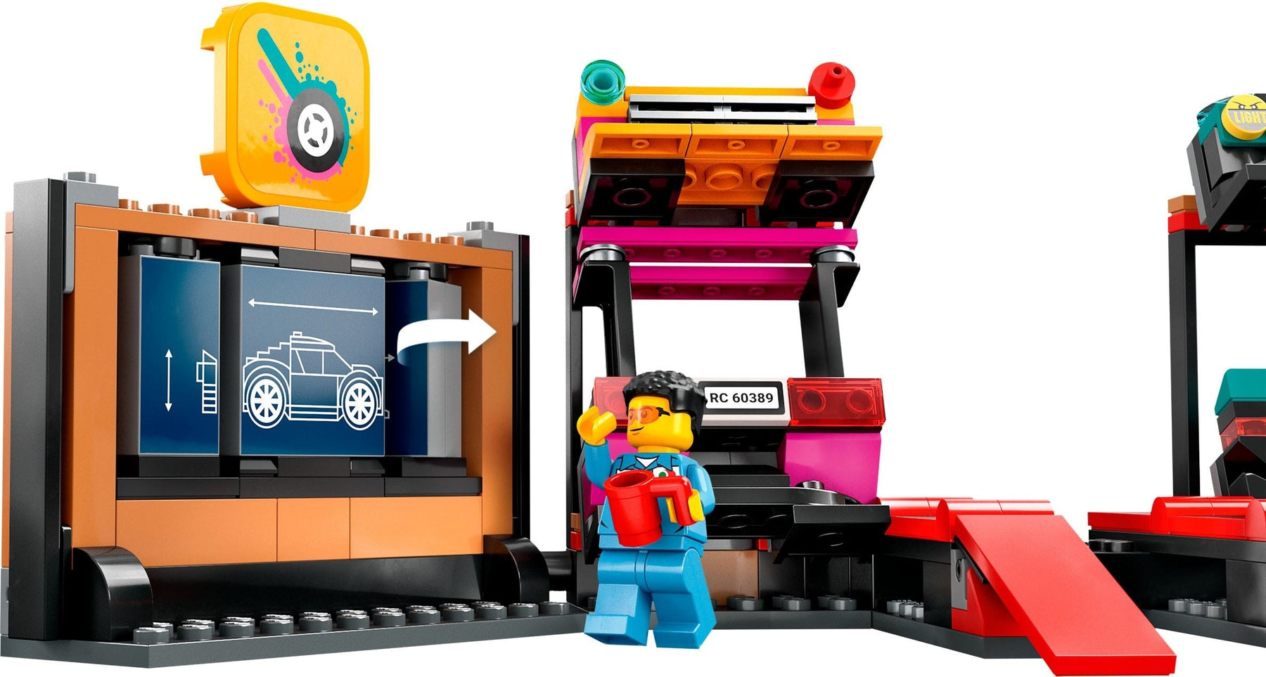 LEGO City Series 60389 Custom Car Garage- Auzzi Store