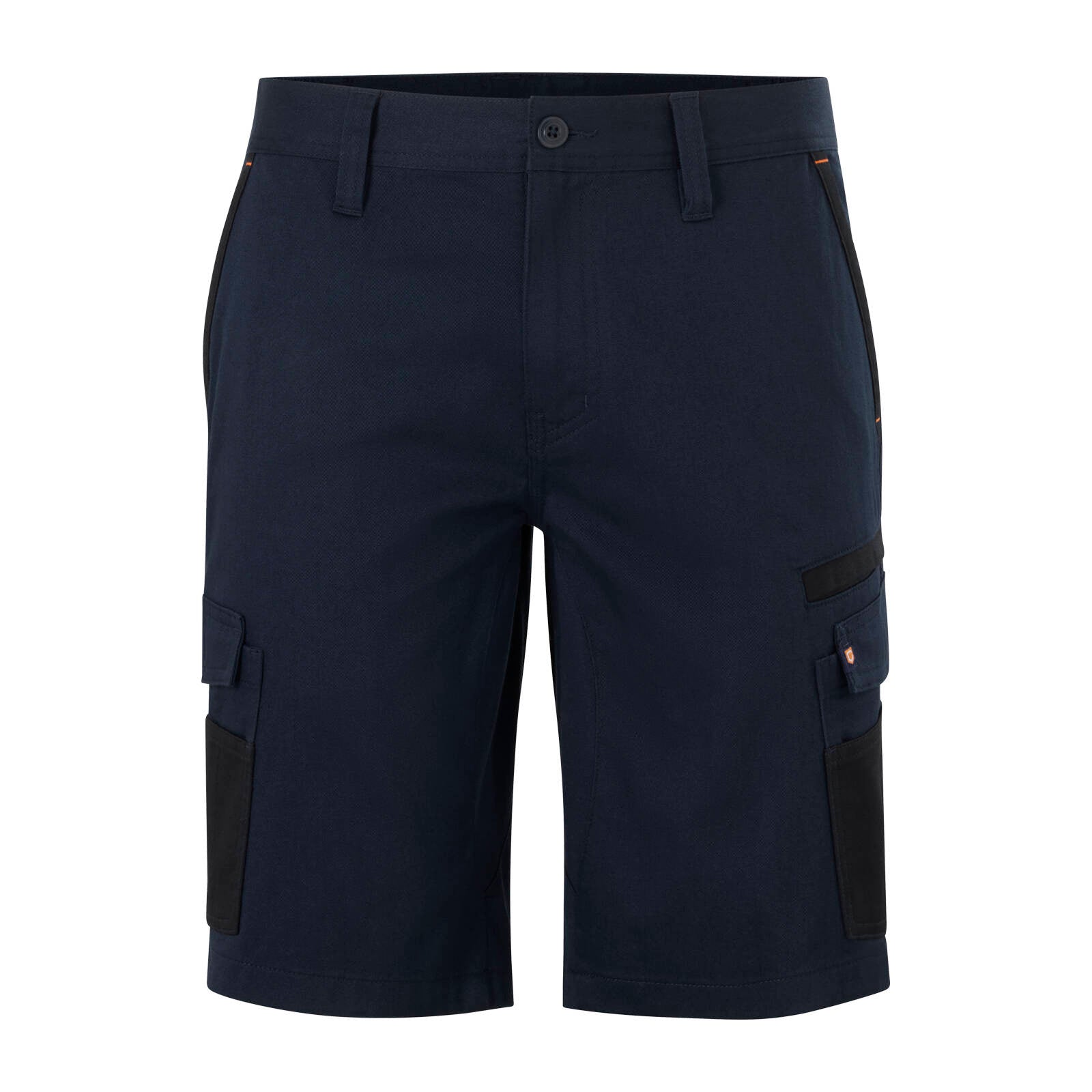 Citeco Cotton Stretch Cargo Mid Shorts, 245gsm Twill, Navy - Size 87R