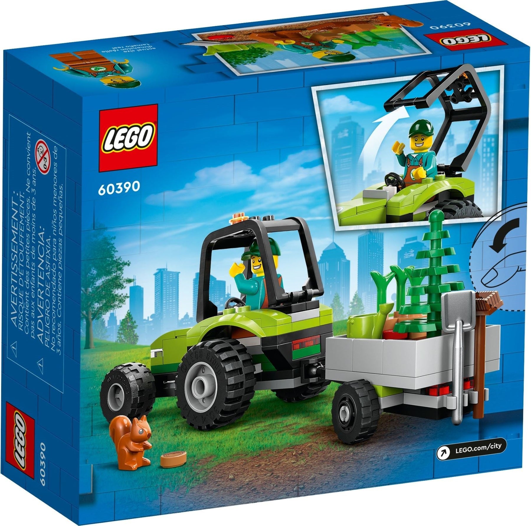 LEGO 60390 Park Tractor – Nature Care Playset for Kids - SuperSaverAU - view 5