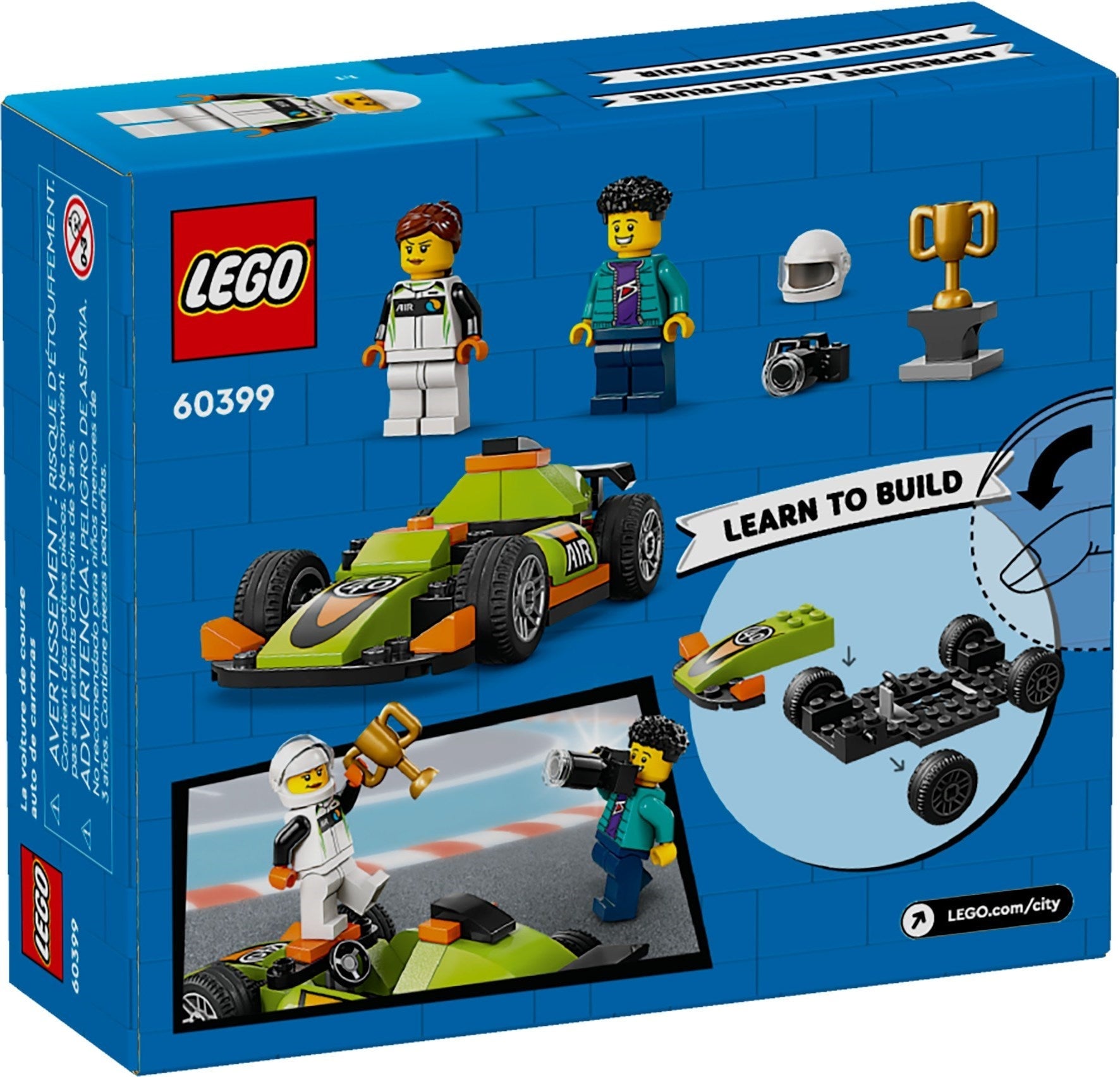 LEGO City Green Race Car 60399 - SuperSaverAU - view 4